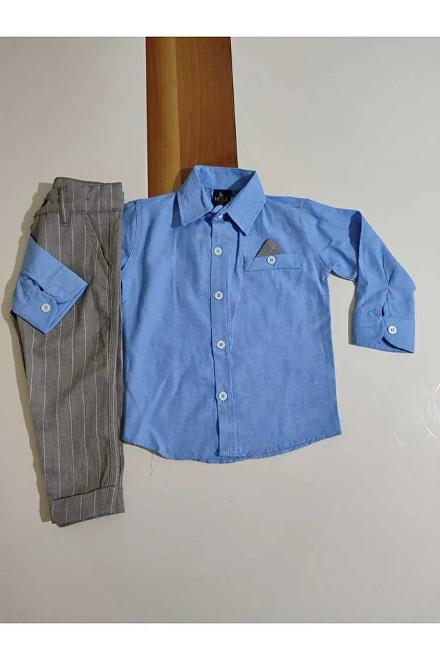 Gomlek Pantolon Mavı Takım